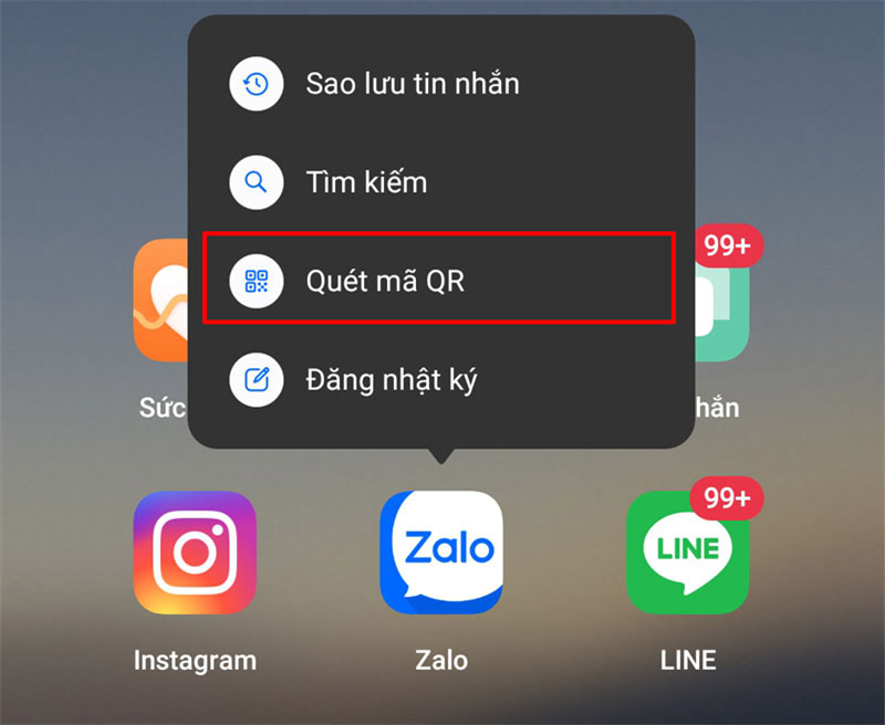 Cách quét QR Code bằng Zalo